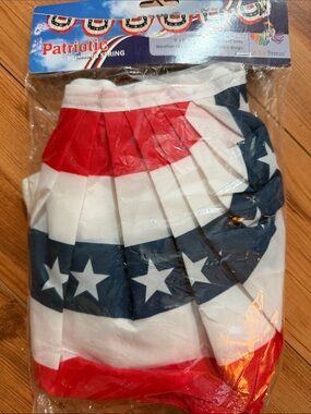 Bunting String Garland - Red, White & Blue